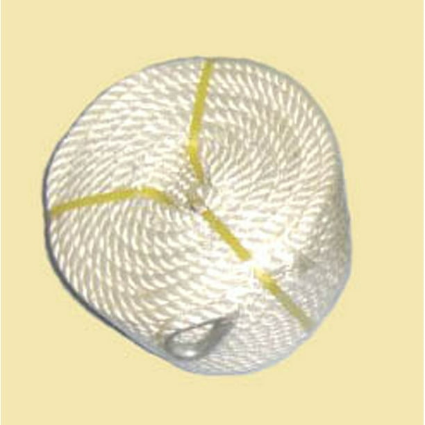 Bang4buck Twisted Dock Line 1/2 x 100' Three Strand Polypropylene Braided Docking Rope with Thimble 5850 Pound/LB Breaking Strain Super Strong 1/2 x 200' Bang4buck Twisted Dock Line 1/2 x 100' Three Strand Polypropylene Braided Docking Rope with Thimble 5850 Pound/LB Breaking Strain Super Strong 1/2 x 200'